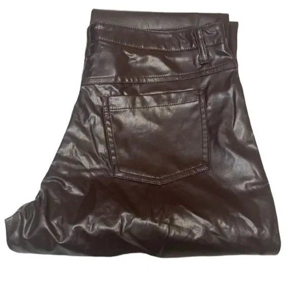 Vintage ‘90’s T.E.A. Faux Leather Jean Style Pants - Picture 1 of 4